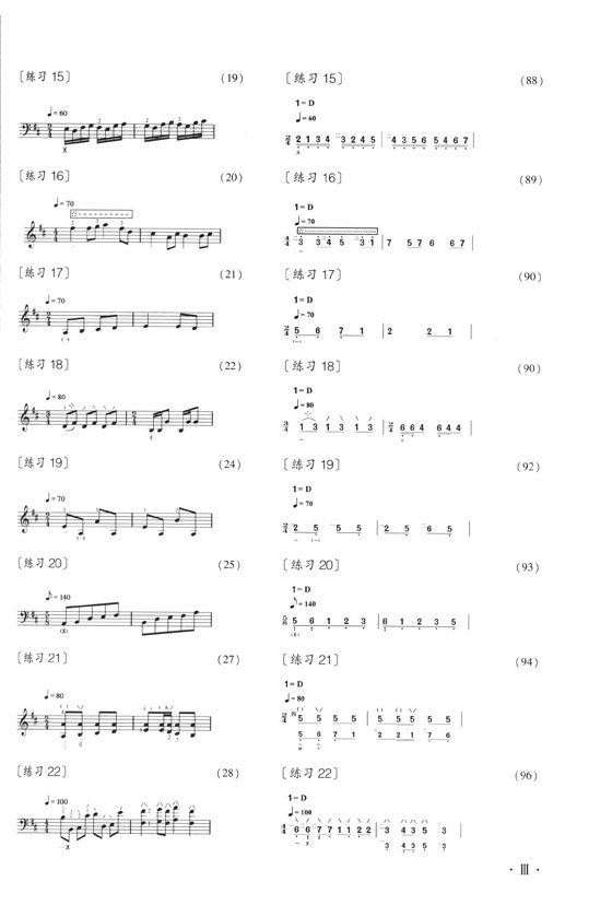 琵琶左手活指訓練五十首 簡、線譜版 (簡中)