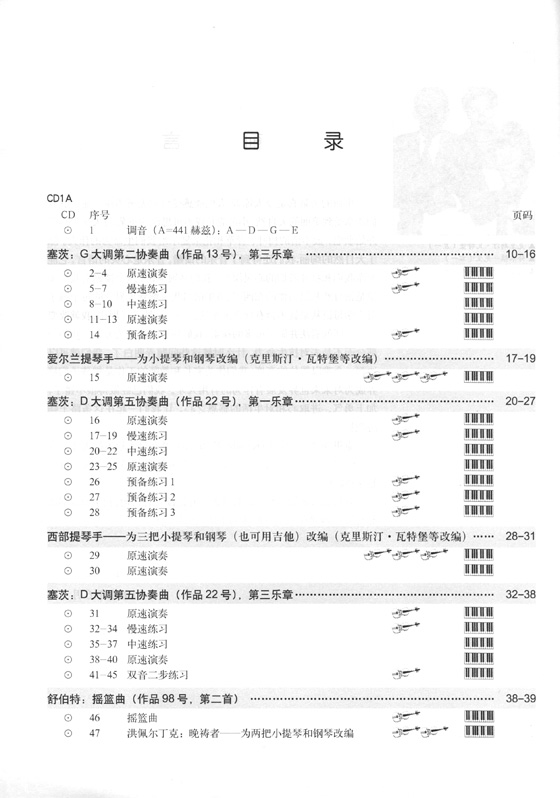 小提琴音樂會曲目訓練 中級小提琴作品練習與輔導 第一冊 (簡中)