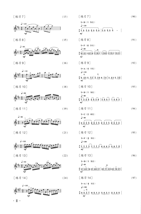 二胡五聲音階高級訓練四十二首 簡、線譜版 (簡中)