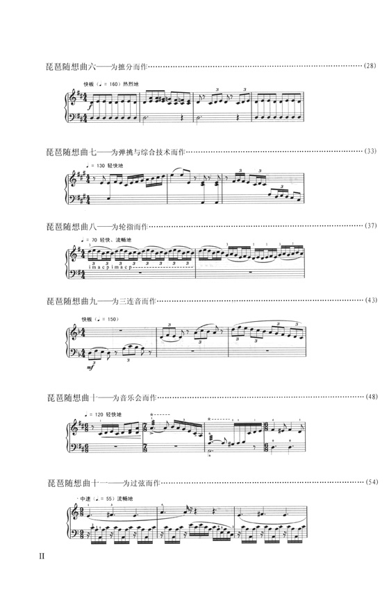 琵琶隨想曲十五首 線譜版 (簡中) 琵琶隨想曲十五首 線譜版 (簡中)
