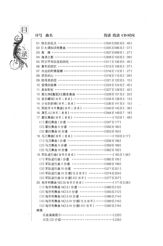 世界名曲揚琴曲集 (簡中)