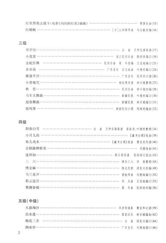 中國琵琶考級曲集(上)、(下) (最新修訂版) (簡中)