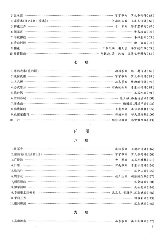 古箏考級曲集(上冊)、(下冊) (簡中)