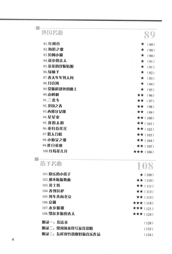 笛子曲集108首[修訂版] (簡中)