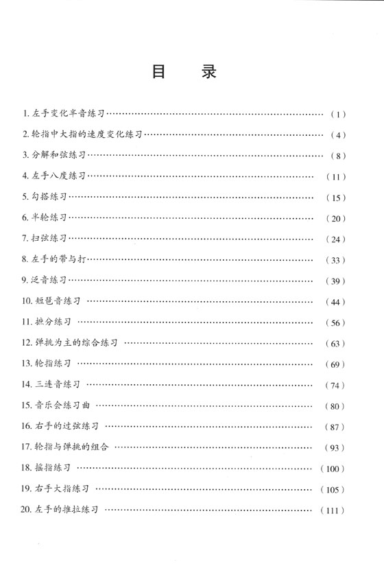 琵琶高級練習曲20首 (簡中) 琵琶高級練習曲20首 (簡中)