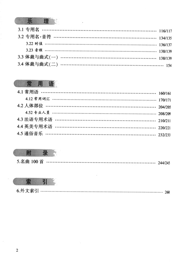 音樂術語對照詞典 (簡中)