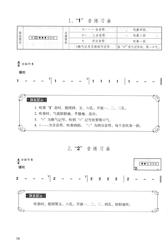 笛子演奏歌曲教程 (簡中)