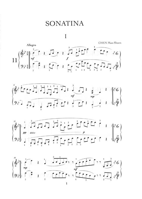 陳茂萱鋼琴小奏鳴曲 第2冊 Chen Mao Shuen Piano Sonatinas Volume Ⅱ