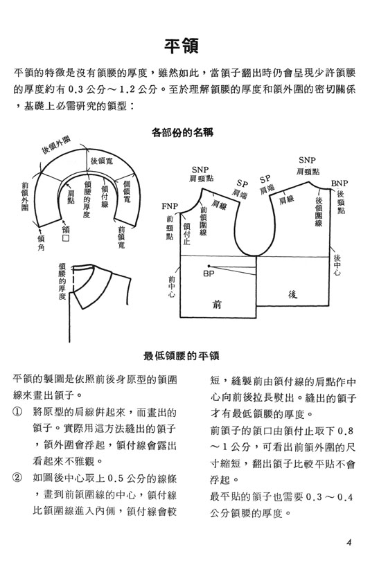 愛麗縫紉全書 領子的研究