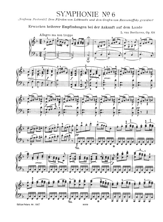 Beethoven Symphonien Nr. 6-9 for Piano (Singer)