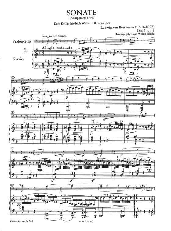 Beethoven Sonatas  Opus 5／1, 2 ‧ Opus 69 ‧ Opus 102／1, 2 for Violoncello and Piano