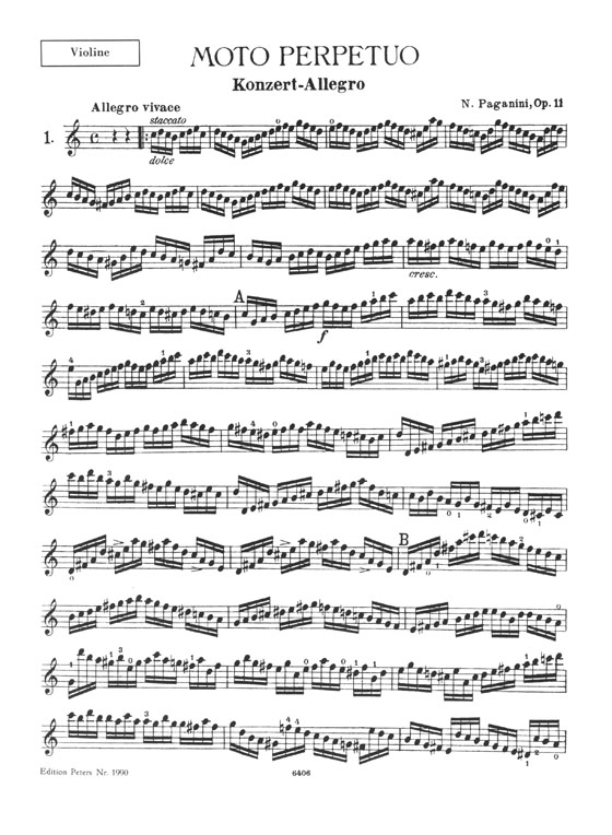 Paganini Kompositionen Violine und Klavier