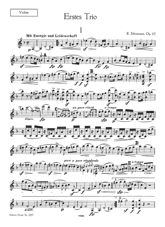 Schumann Piano Trio Opus 63, 80, 110