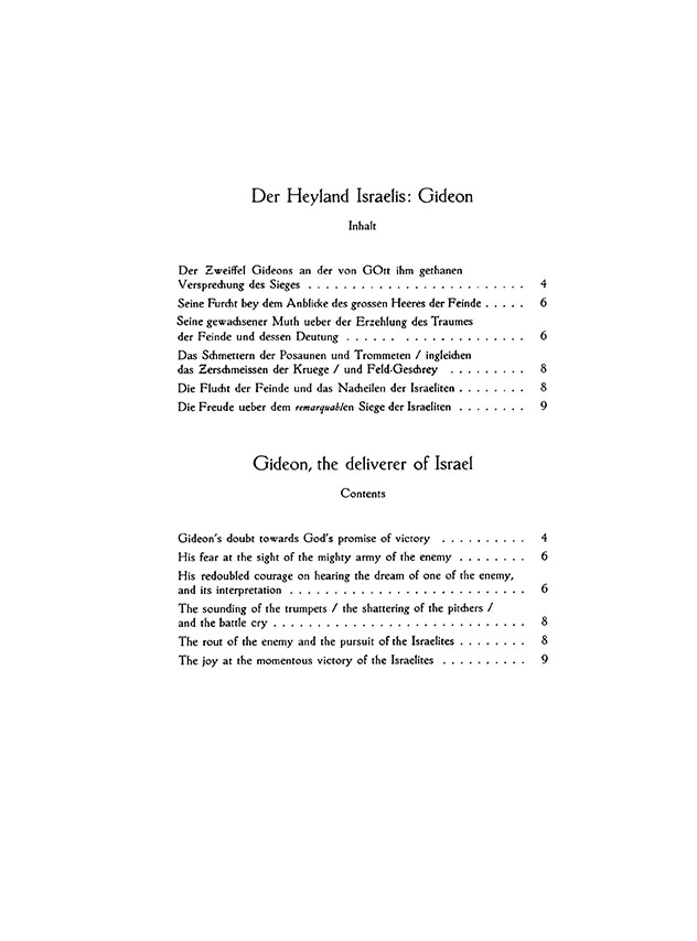 Kuhnau Biblical Sonata No. 5 Gideon, the Deliverer of Israel Klavier