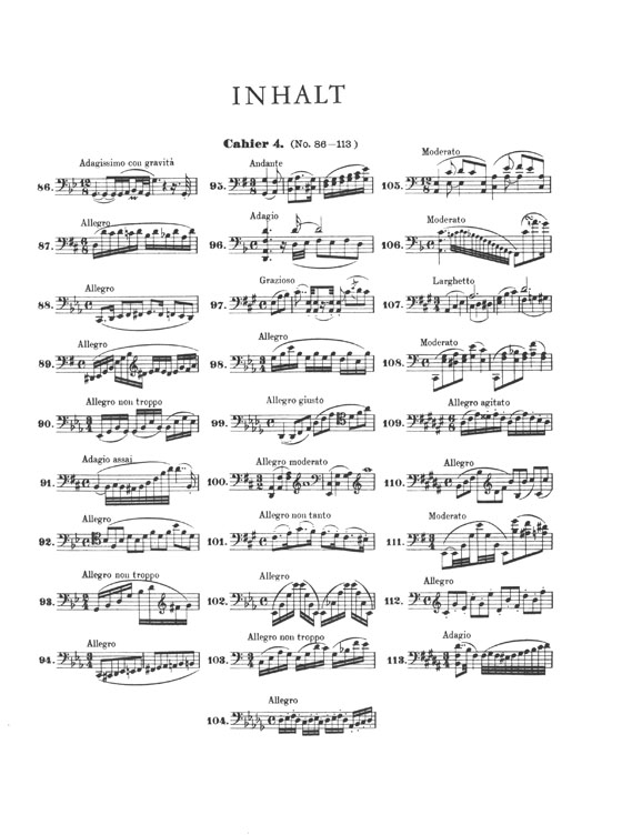 Dotzauer 113 Violoncello-Etüden Exercises for Violoncello BookⅣ (No. 86 - 113)