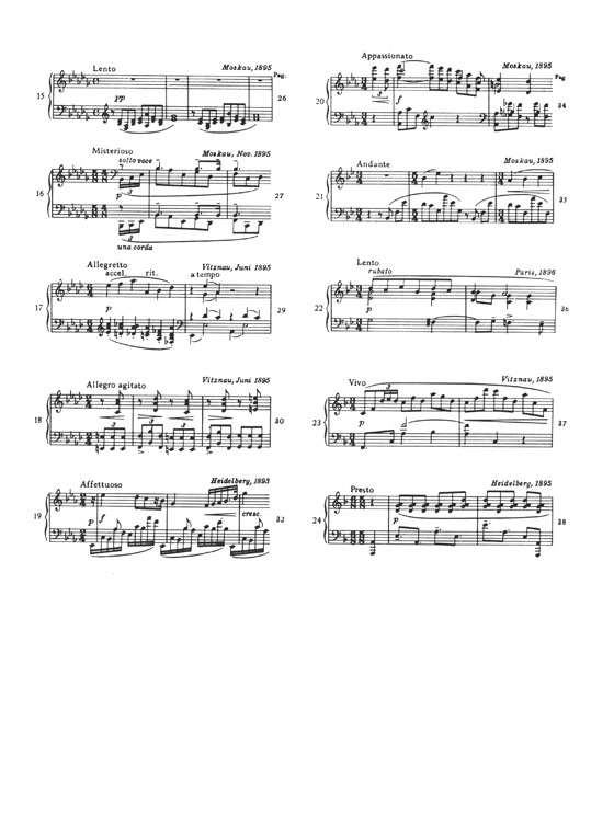 Skrjabin 24 Préludes Opus 11 Piano (Urtext)