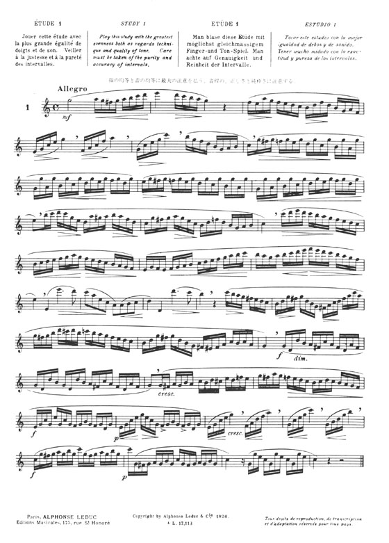 Drouet Vingt-Cinq Études Célèbres pour la Flûte