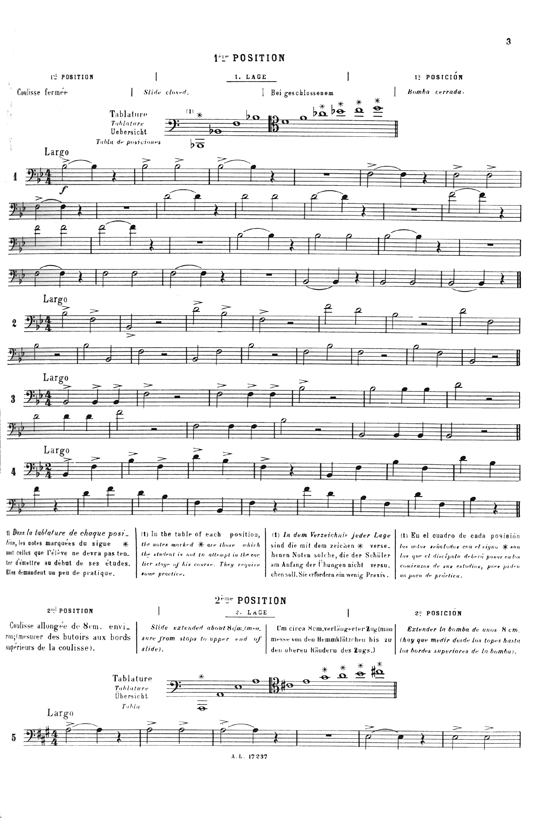 André Lafosse Méthode Complète de Trombone a Coulisse Volume 1