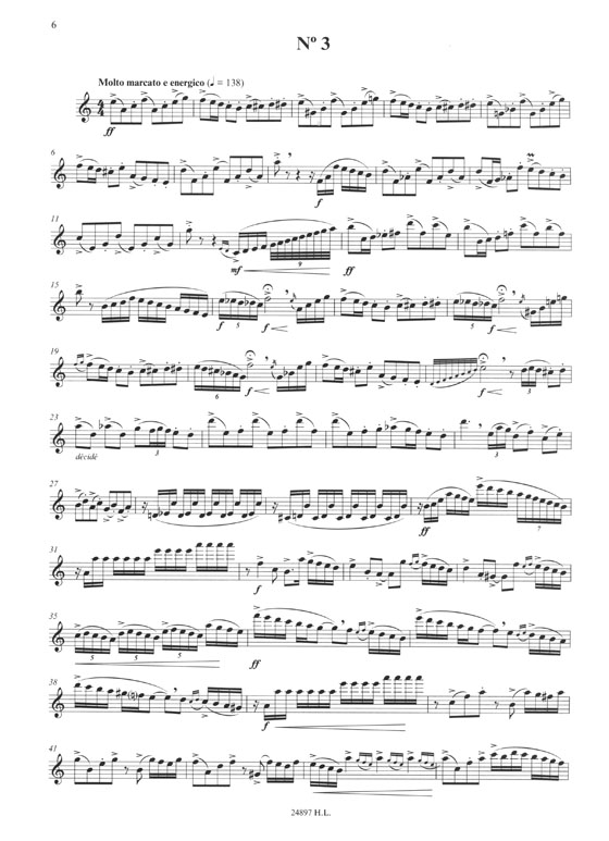 Astor Piazzolla Tango-Etudes pour Flûte Solo ou Violon Solo