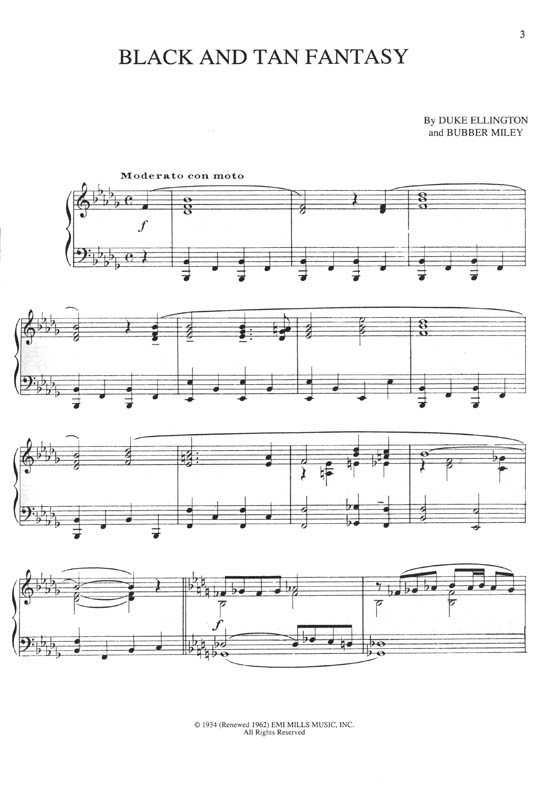 Rediscovered Ellington Piano Solos