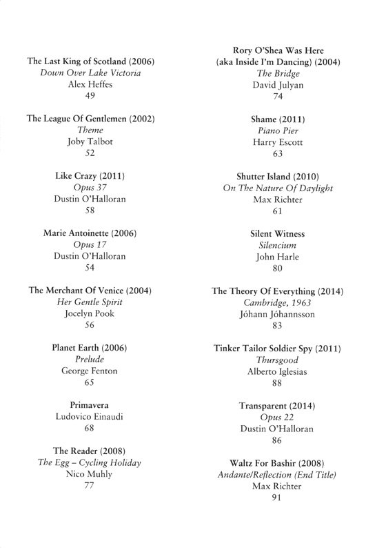 Film Scores For Solo Piano【Download Card+樂譜】 Film Scores For Solo Piano【Download Card+樂譜】