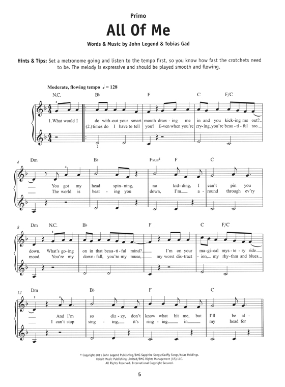 Really Easy Piano Duets Chart Hits