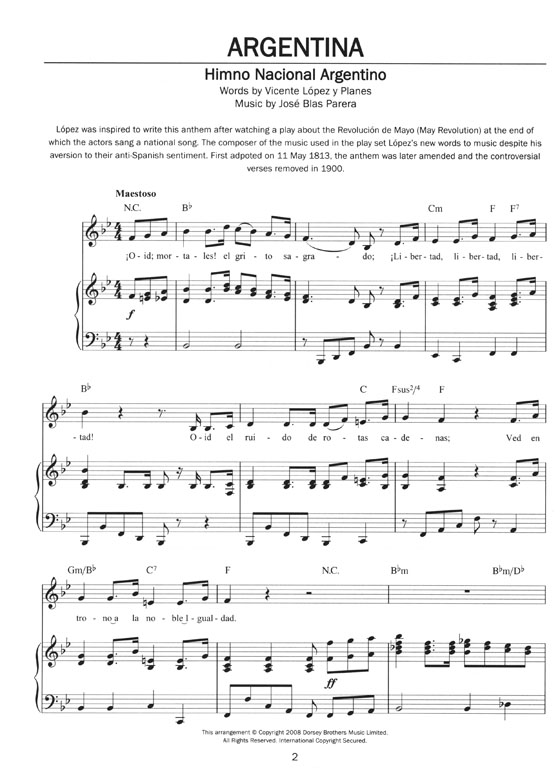 【50 National Anthems】for Piano 【50 National Anthems】for Piano