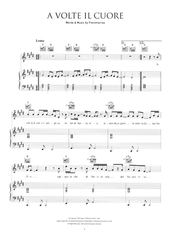 Andrea Bocelli The Collection Piano, Voice and Guitar Andrea Bocelli The Collection Piano, Voice and Guitar