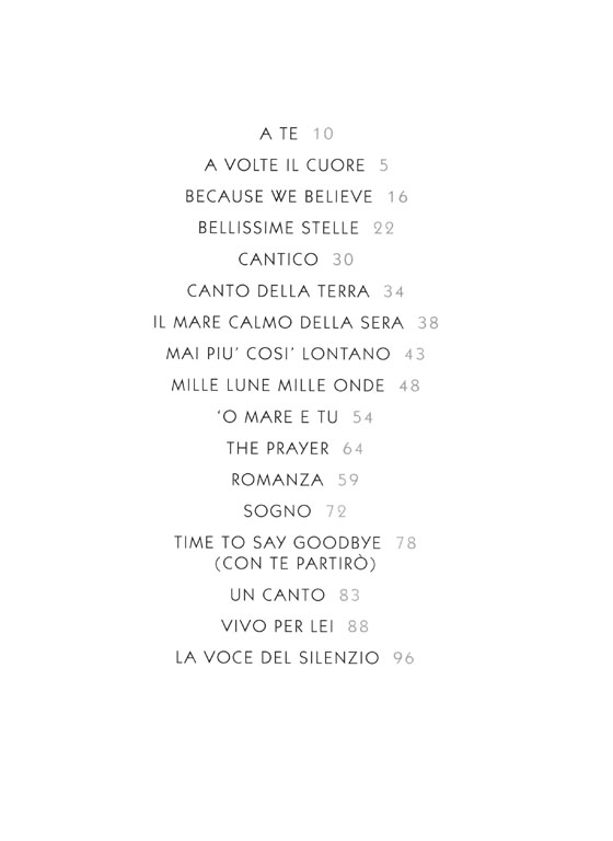 Andrea Bocelli The Collection Piano, Voice and Guitar Andrea Bocelli The Collection Piano, Voice and Guitar