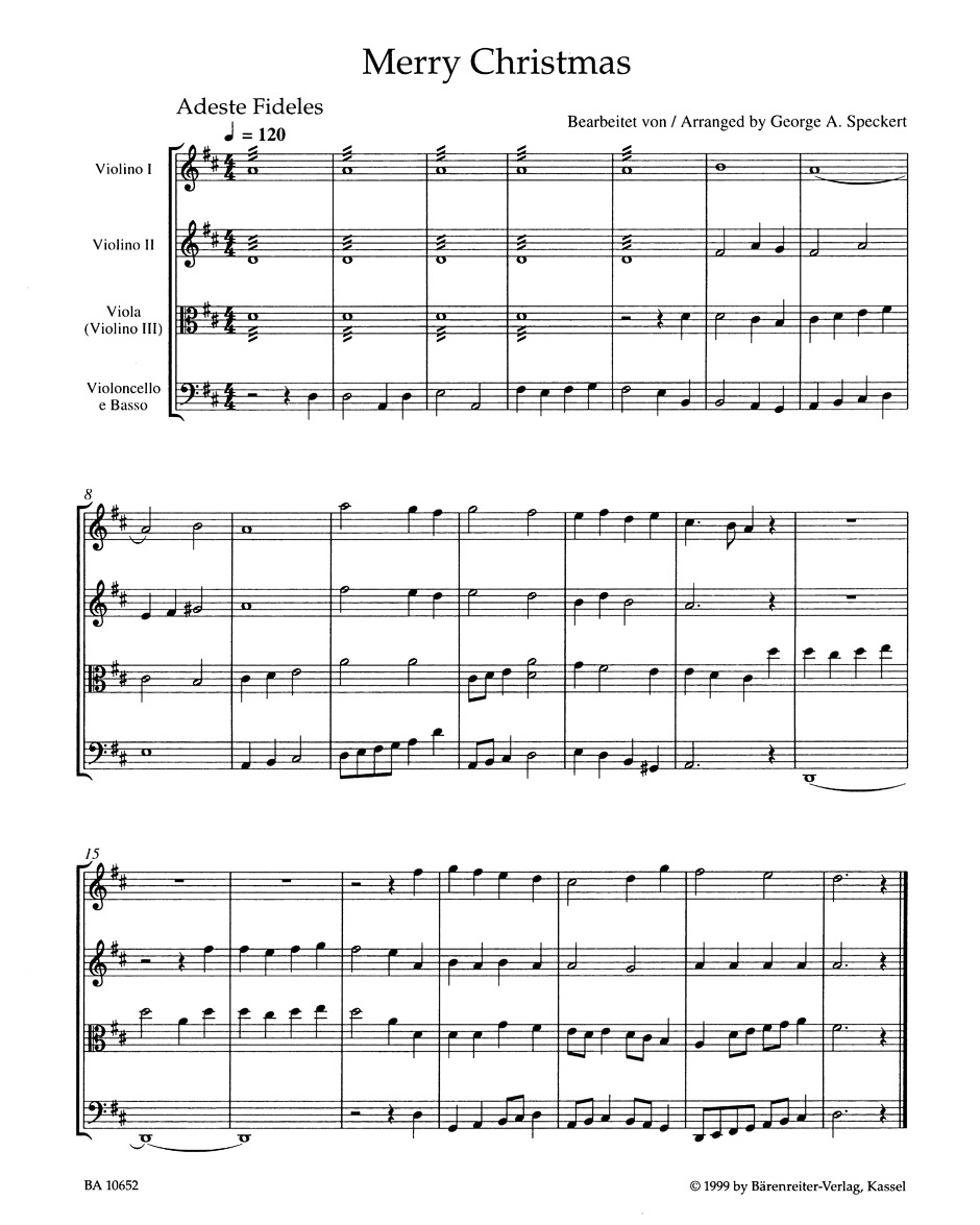 Merry Christmas for Strings Merry Christmas for Strings