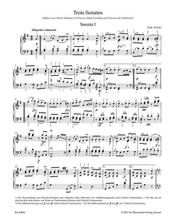Haydn Late Piano Sonatas
