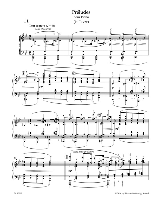 Debussy Préludes pour Piano (1er Livre) Debussy Préludes pour Piano (1er Livre)