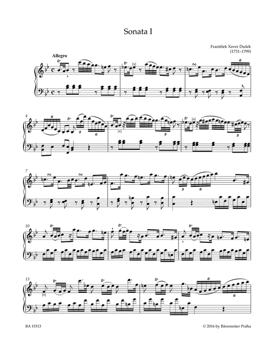 Dušek Complete Sonatas for Keyboard Ⅰ