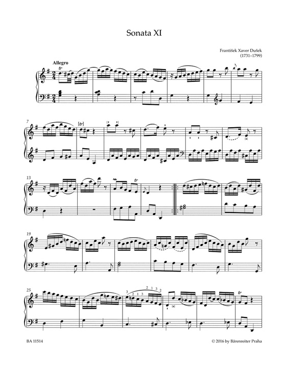 Dušek Complete Sonatas for Keyboard Ⅱ
