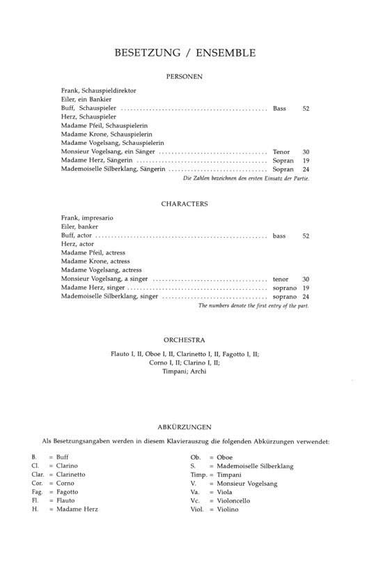 Mozart The Impresario KV 486 Vocal Score