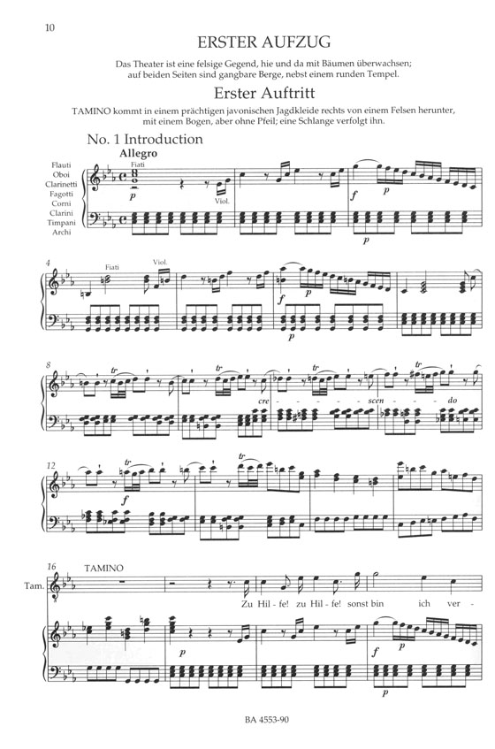 Mozart The Magic Flute KV620 Vocal Score