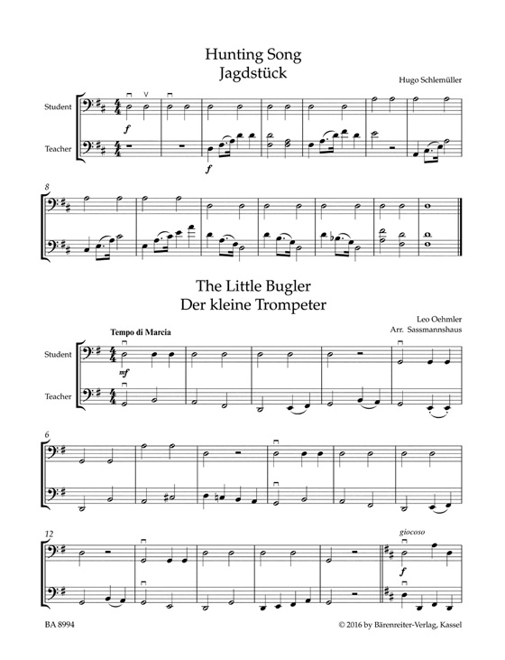 Cello Recital Album: First Position【Volume 1】Bärenreiter's Sassmannshaus