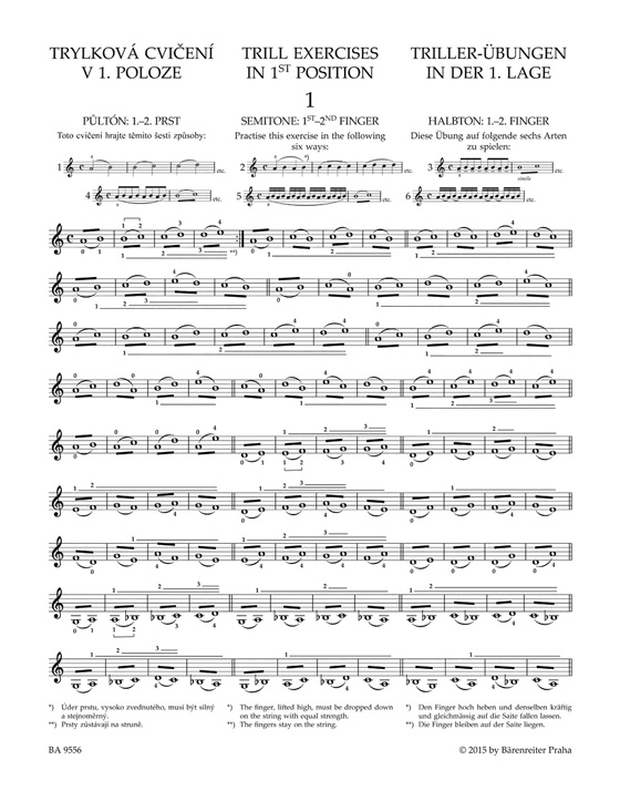 Ševčík Preparatory Trill Studies and the Development of Double-Stopping Op. 7 for Violin