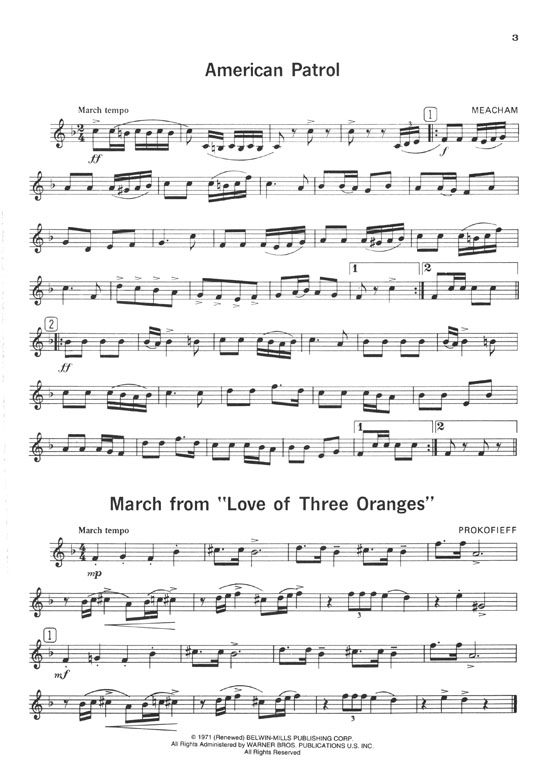 Student Instrumental Course【Tunes for Cornet Technic】Level Three Student Instrumental Course【Tunes for Cornet Technic】Level Three