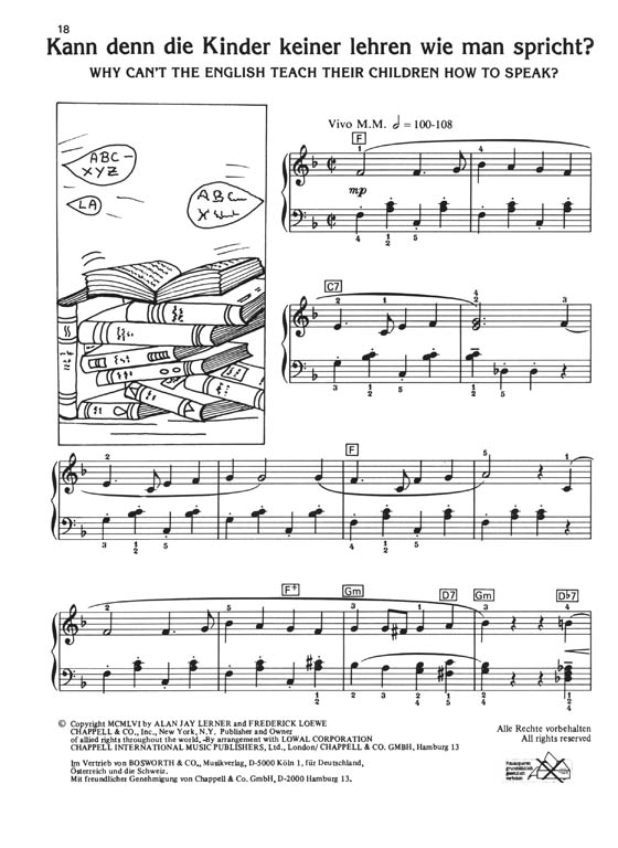 My Fair Lady Easy Arrangement for Piano