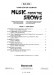 Music From The Shows for Piano Solos