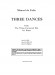 Manuel de Falla Three Dances from The Three-Cornered Hat for Piano