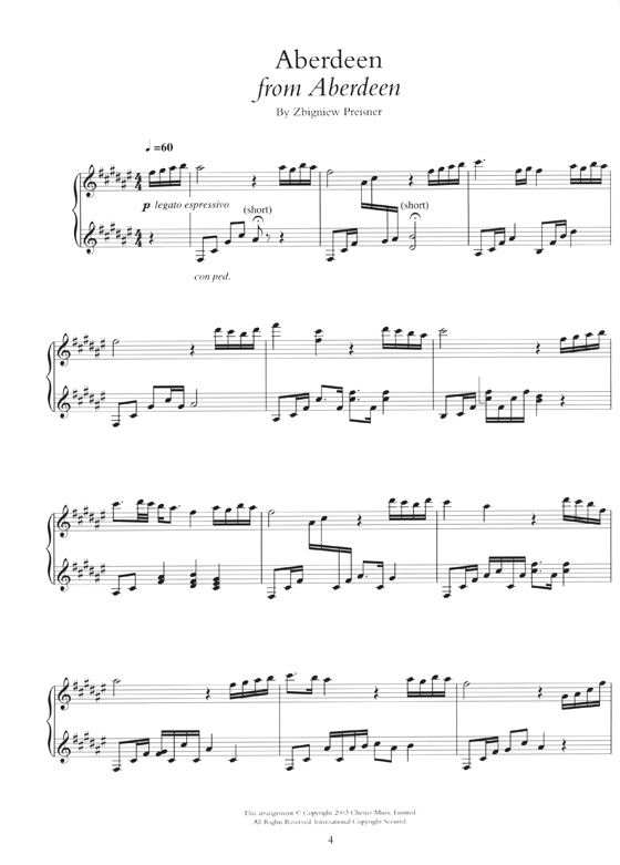 Film Music For Solo Piano