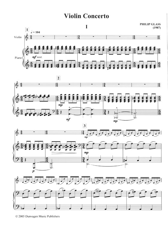 Philip Glass: Violin Concerto