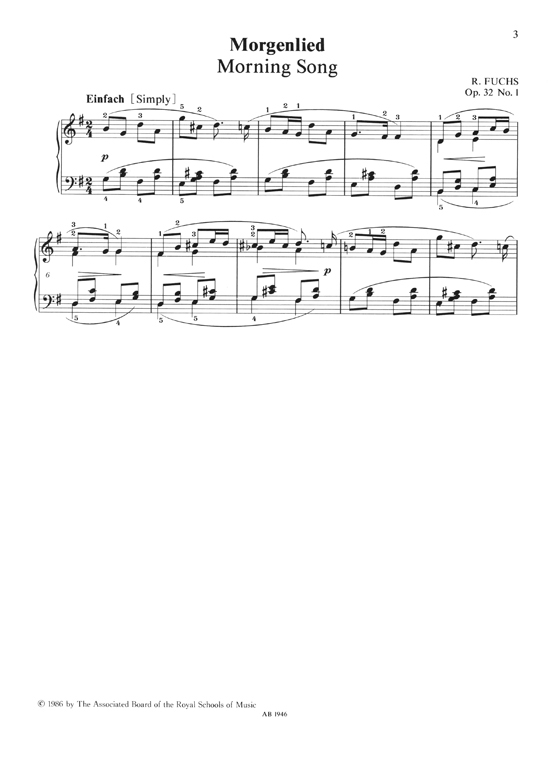 Robert Fuchs: Children’s Pieces, from Op.32 & 47 Easier Piano Pieces No.59