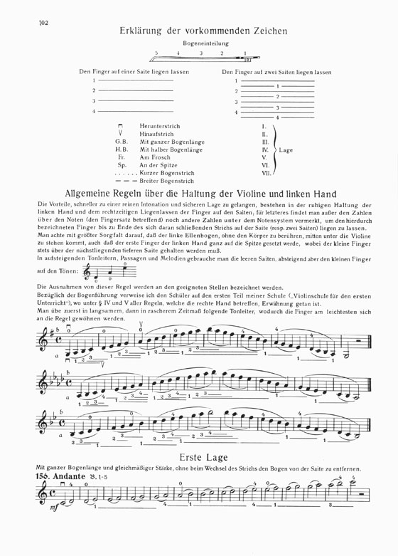 Hubert Ries Violinschule Teil 2 Neu bearbeitet von Hans Sitt