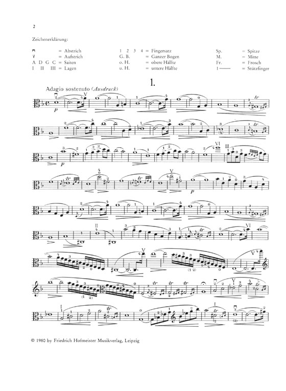 Rodolphe Kreutzer 42 Studies or Caprices Transcribed for Viola (中提琴)