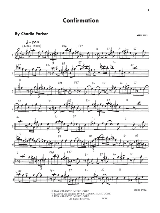 Charlie Parker Omnibook For E Flat Instruments