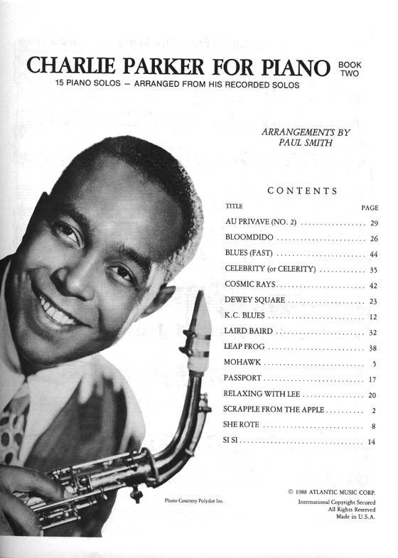 Charlie Parker for Piano Book Two