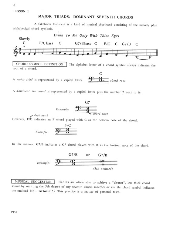 How to Play Chord Symbols in Jazz and Popular Music